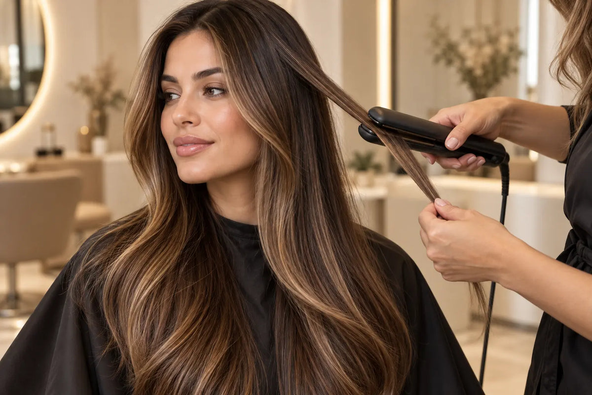 Lissage sur cheveux colorés ou méchés : précautions Image