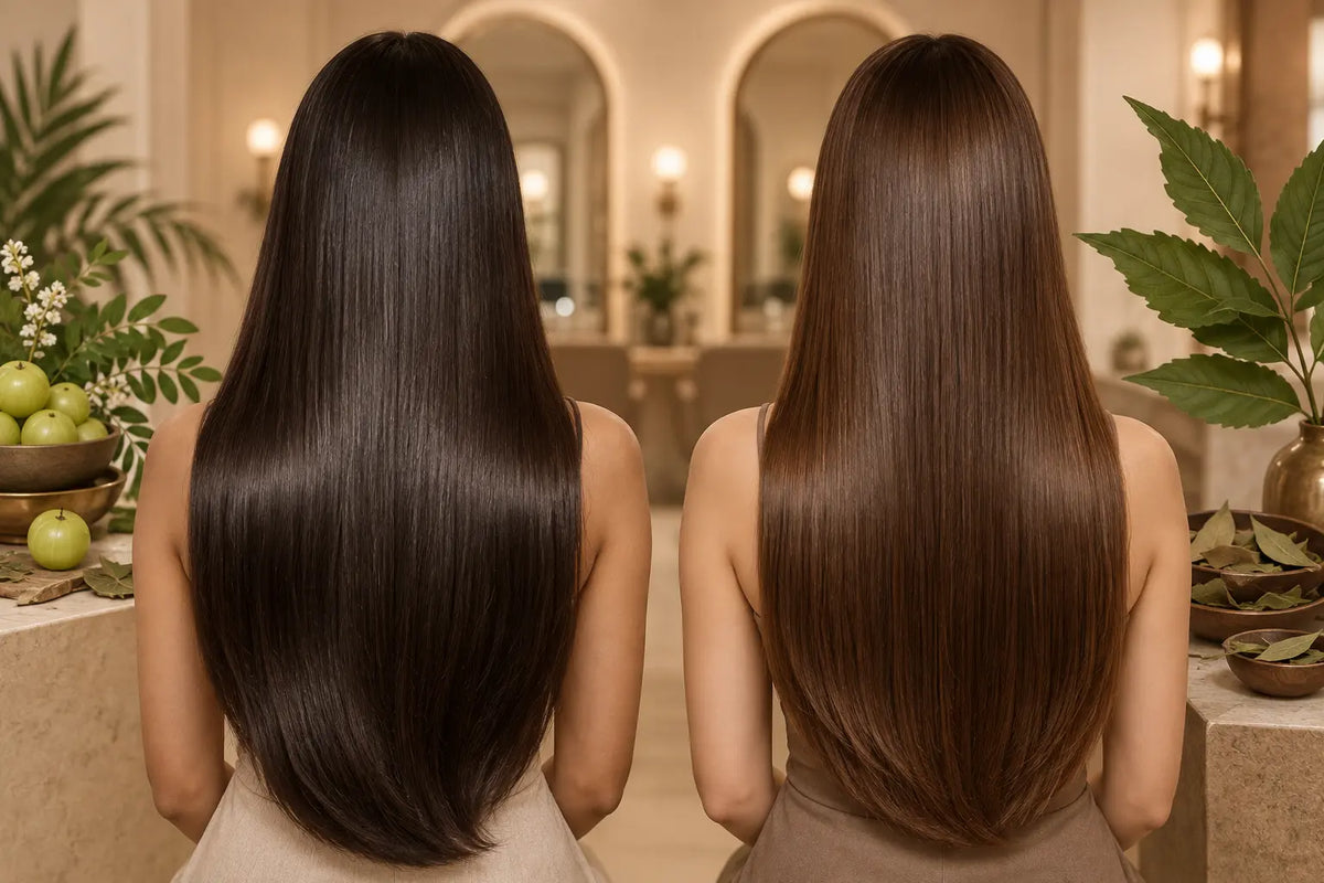 Lissage indien ou lissage au tanin : comparaison Image