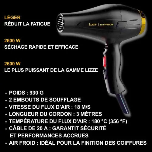 Duo LIZZE - Lisseur + Sèche-Cheveux - Paris Liss
