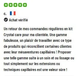 Kit entretien lissage KRYSTAL CARE - Shampoing Sans sulfates + Masque + Sérum Paris Lisslissage-PARISLISS.COM
