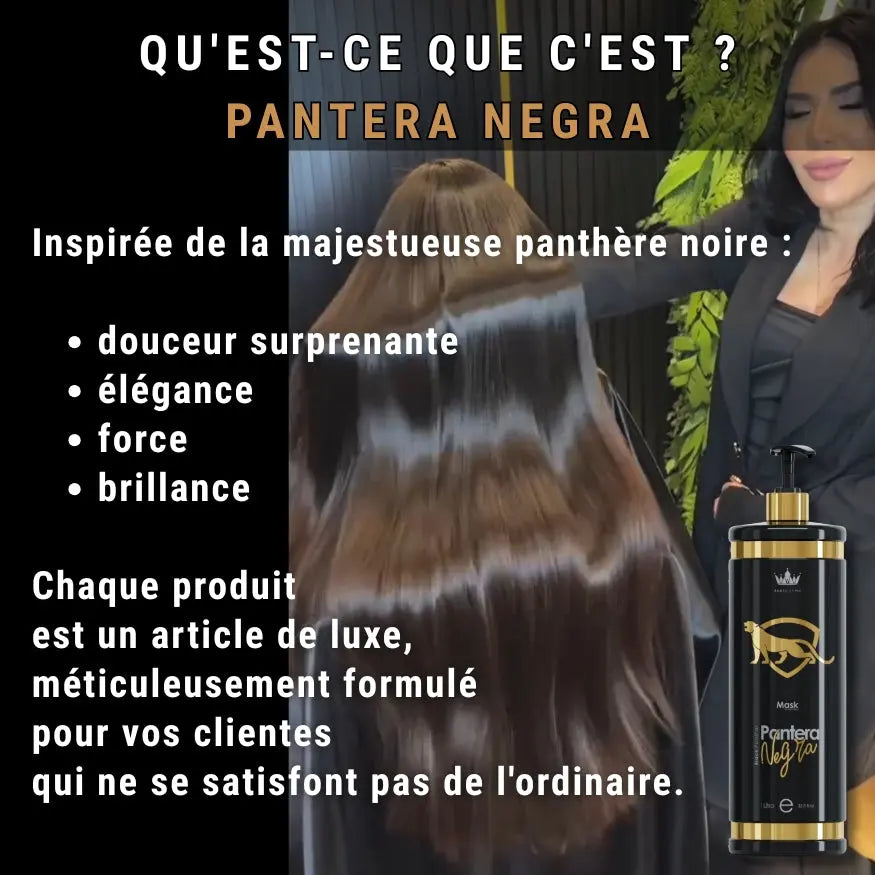 KIT LISSAGE bresilien - PANTERA NEGRA - Ana Paula - 1L + shampoing 500ML - Paris Liss